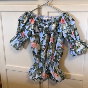 No. 72 Cold Shoulder Blouse Size Medium